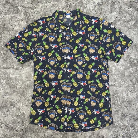 Toronto Blue Jays Hawaiian Shirt XL Pineapple Lourdes Gurriel Jr SGA - Picture 1 of 5